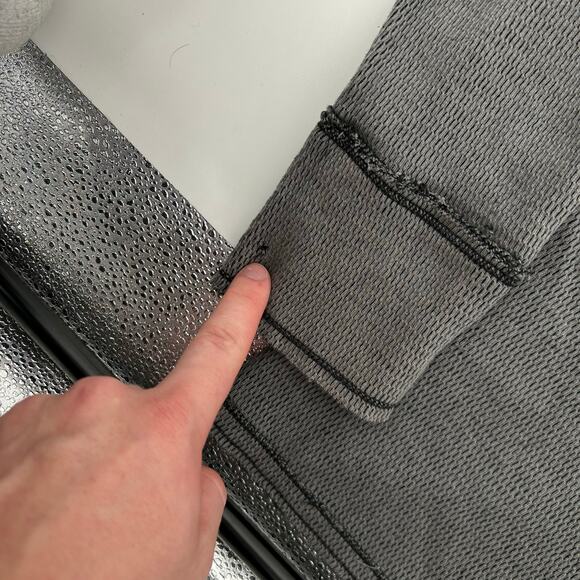 VTG y2k Men's Reversible Affliction Thermal Waffle Knit Long Sleeve Shirt Sz L - Picture 5 of 10